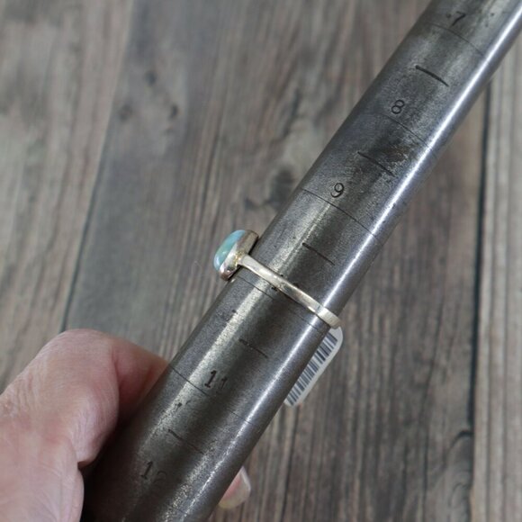 Mesa Ring Larimar Womens Silver Boho Bohemian Gypsy Dainty Gift  Present Holiday - Picture 8 of 15